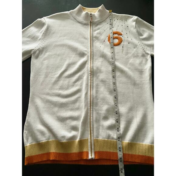 DISEISEI Full Zip Knit Sweater w/Stone Accents sz L (fits like a US sz Small) - Picture 16 of 16